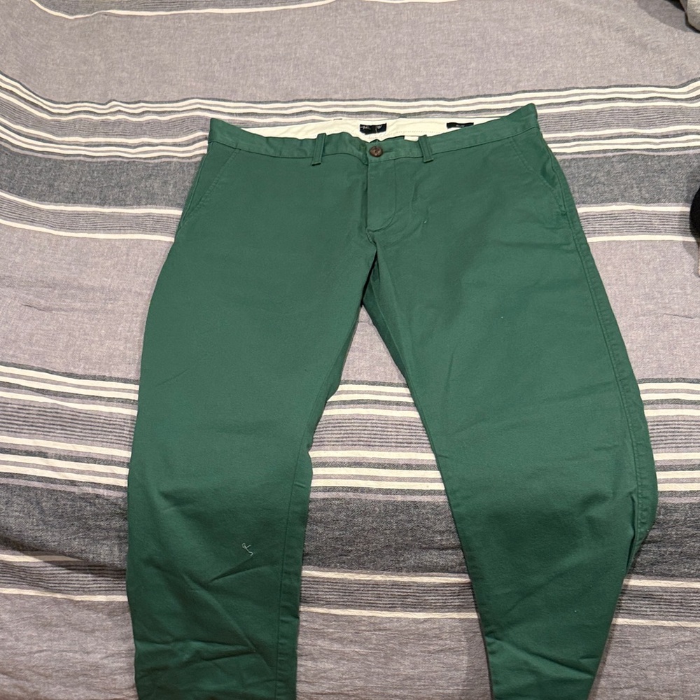 J. Crew Men's Forest Green Chinos
